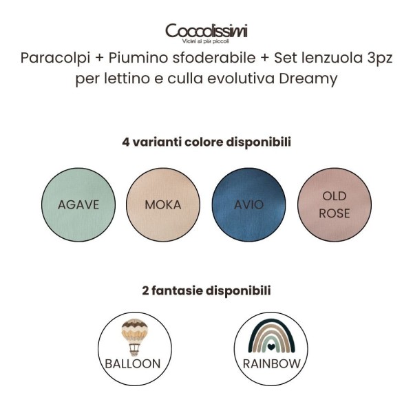 Kit Modena: cameretta completa e trio dalla nascita fino