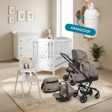 Kit Supreme con cameretta Timmy con Trio Up3 Foppapedretti, Pappananna
