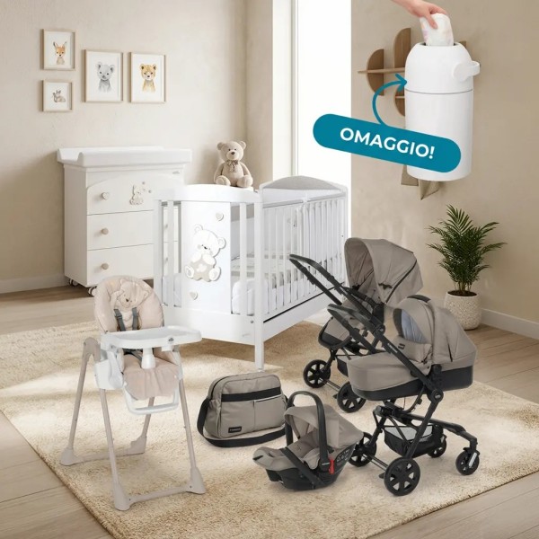 Kit Supreme con cameretta Timmy con Trio Up3 Foppapedretti, Pappananna