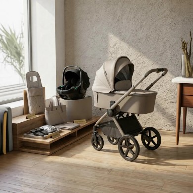 Venicci Trio Upline 2 – Passeggino, Navicella e Seggiolino Auto 10pz