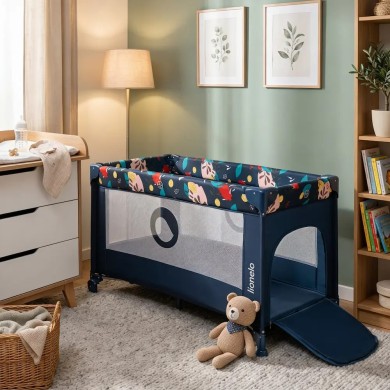 Lettino da viaggio trasformabile in box 2in1 modello Stefi - Lionelo