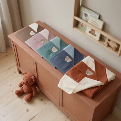 Set Lenzuola Neonato Teddy 3 Pz in Cotone | Coccolissimi