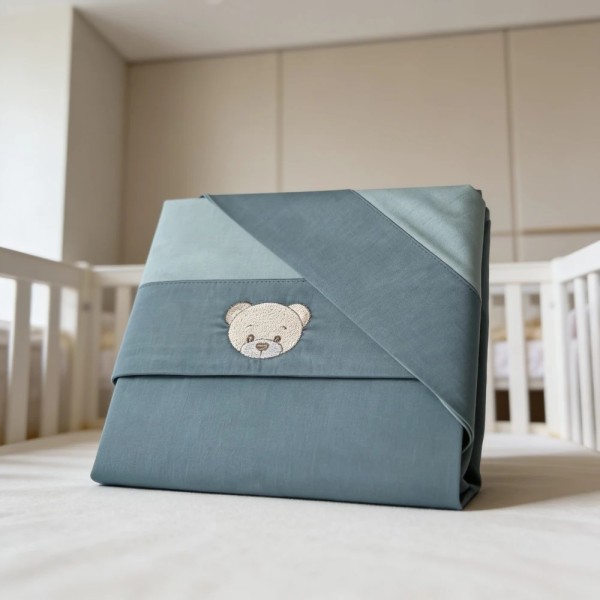 Set Lenzuola Neonato Teddy 3 Pz in Cotone | Coccolissimi