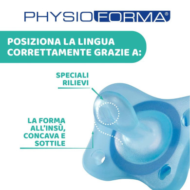 Confezione da 2 Gommottini PhysioForma Chicco - Light blue