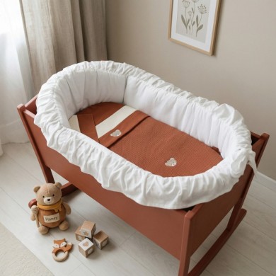 Coordinato Waffle Teddy Coccolissimi | Coperta + Lenzuola