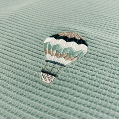 Coordinato Waffle Balloon Coccolissimi | Coperta + Lenzuola