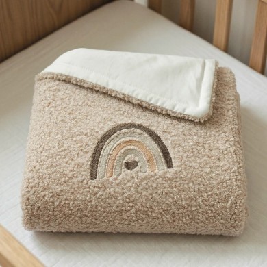 Coperta Fluffy Bamboo Rainbow Coccolissimi | Coperta Neonato