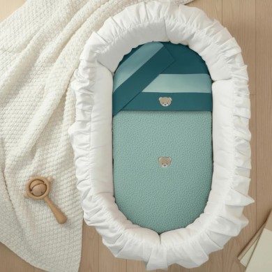 Coordinato Fluffy Bamboo Teddy Coccolissimi | Coperta + Lenzuola