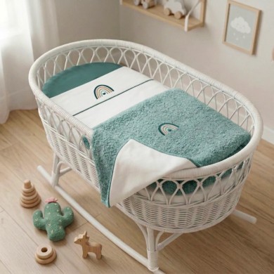 Coordinato Fluffy Bamboo Rainbow Coccolissimi | Coperta + Lenzuola