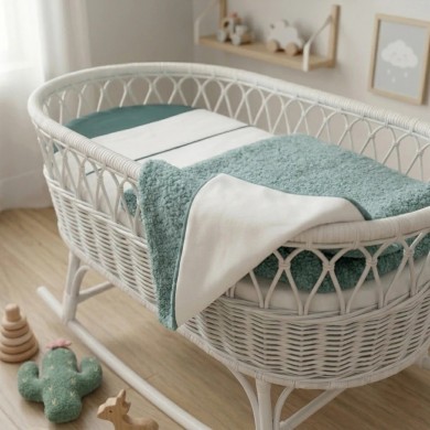 Coordinato Fluffy Bamboo Linear Coccolissimi | Coperta + Lenzuola