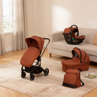 Trio TicToc i-Size Foppapedretti con coprigambe Footmuff e Borsa Pretty