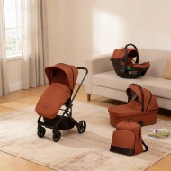 Trio TicToc i-Size Foppapedretti con coprigambe Footmuff e Borsa Pretty