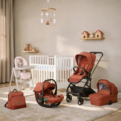 Kit Dreamy TicToc - Culla Evolutiva, tessile, trio TicToc e pappananna