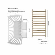 Kit Eco: Trio Modena Kikkaboo, Lettino Basic Eco Materasso e omaggio