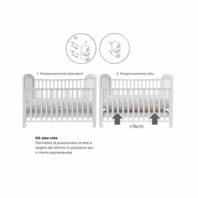 Kit Eco: Trio Modena Kikkaboo, Lettino Basic Eco Materasso e omaggio