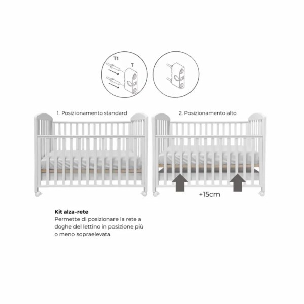 Kit Eco: Trio Modena Kikkaboo, Lettino Basic Eco Materasso e omaggio