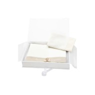 Set Lenzuola 3pz Tato Ecrù Nanan 100% Cotone per Lettino e Carrozzi