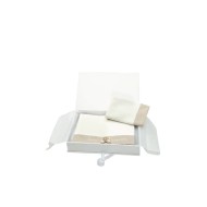Set Lenzuola 3pz Tato Ecrù Nanan 100% Cotone per Lettino e Carrozzi