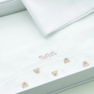 Set Lenzuola 3pz Tato Teddy Nanan 100% Cotone per Lettino e Carrozzina
