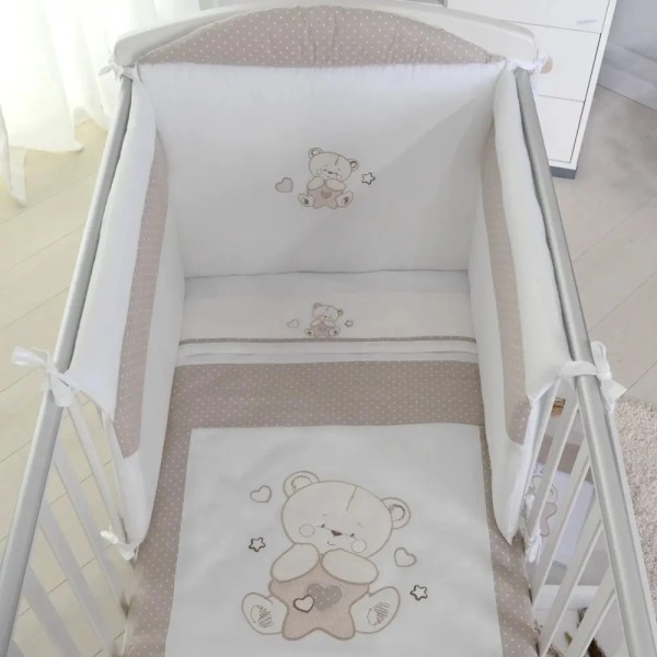 Paracolpi + Piumino sfoderabile + Set lenzuola 3pz per Lettino Timmy