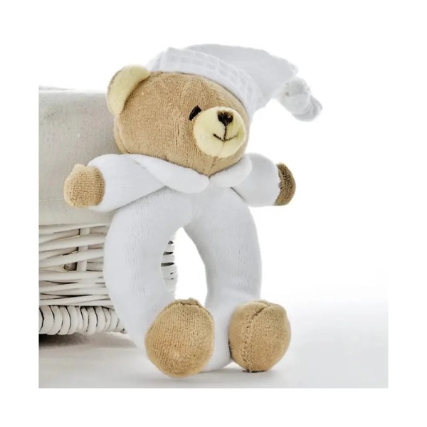 Sonaglio Tato Nanan Peluche Sonoro per Neonati in Cotone