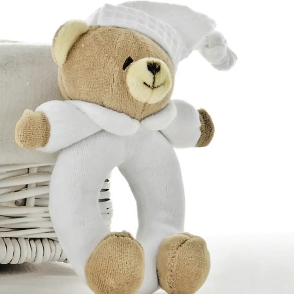 Sonaglio Tato Nanan Peluche Sonoro per Neonati in Cotone