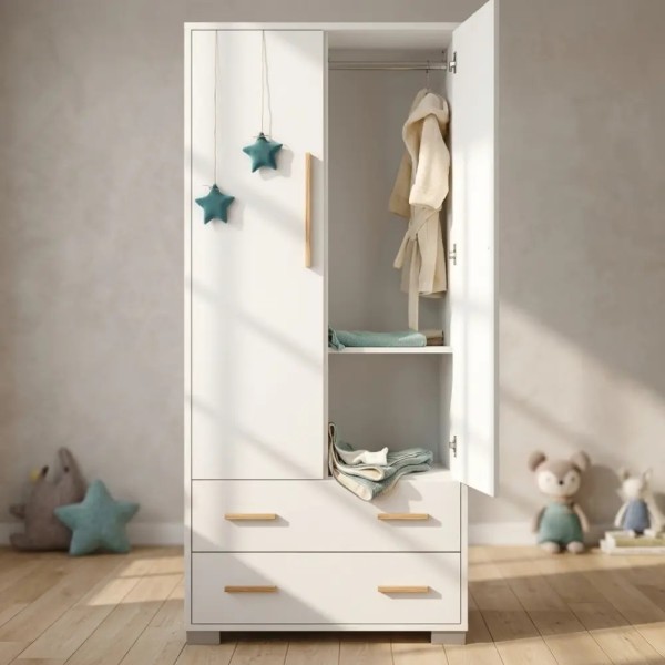Armadio Dreamy 2 ante Coccolissimi – Mobile cameretta elegante