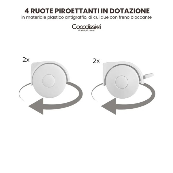 Culla Evolutiva Dreamy Coccolissimi: da 0 ai 4 anni in 5 funzioni