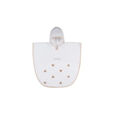Accappatoio poncho Teddy Tato Nanan in cotone 2-4 anni