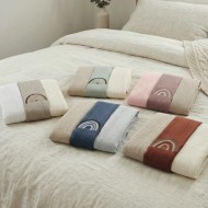 Tris di Mussole Rainbow Coccolissimi in Cotone Made in Italy Neonato