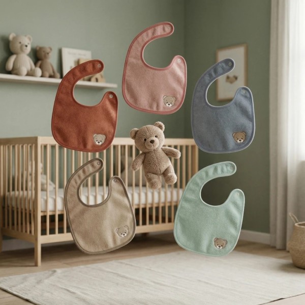 Tris Bavaglini Primi Mesi Dreamy Teddy - Coccolissimi