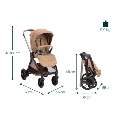 Trio Bellagio Gran Comfort Chicco con ovetto reclinabile e stand-up
