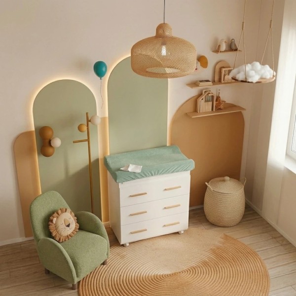 Fasciatoio Dreamy 3 cassetti by Coccolissimi – Cassettiera bagnetto