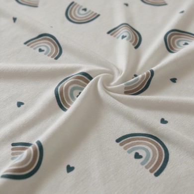 Coperta Bamboo Rainbow Coccolissimi in Jersey di Bamboo per Neonato