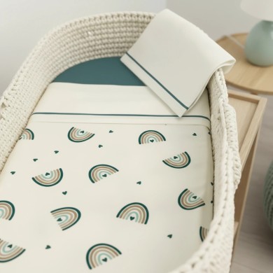 Coordinato Bamboo Rainbow Coccolissimi con Copertina e Lenzuola per Ne