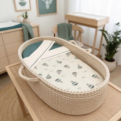 Coordinato Bamboo Balloon Coccolissimi | Set Culla con Coperta Bamboo